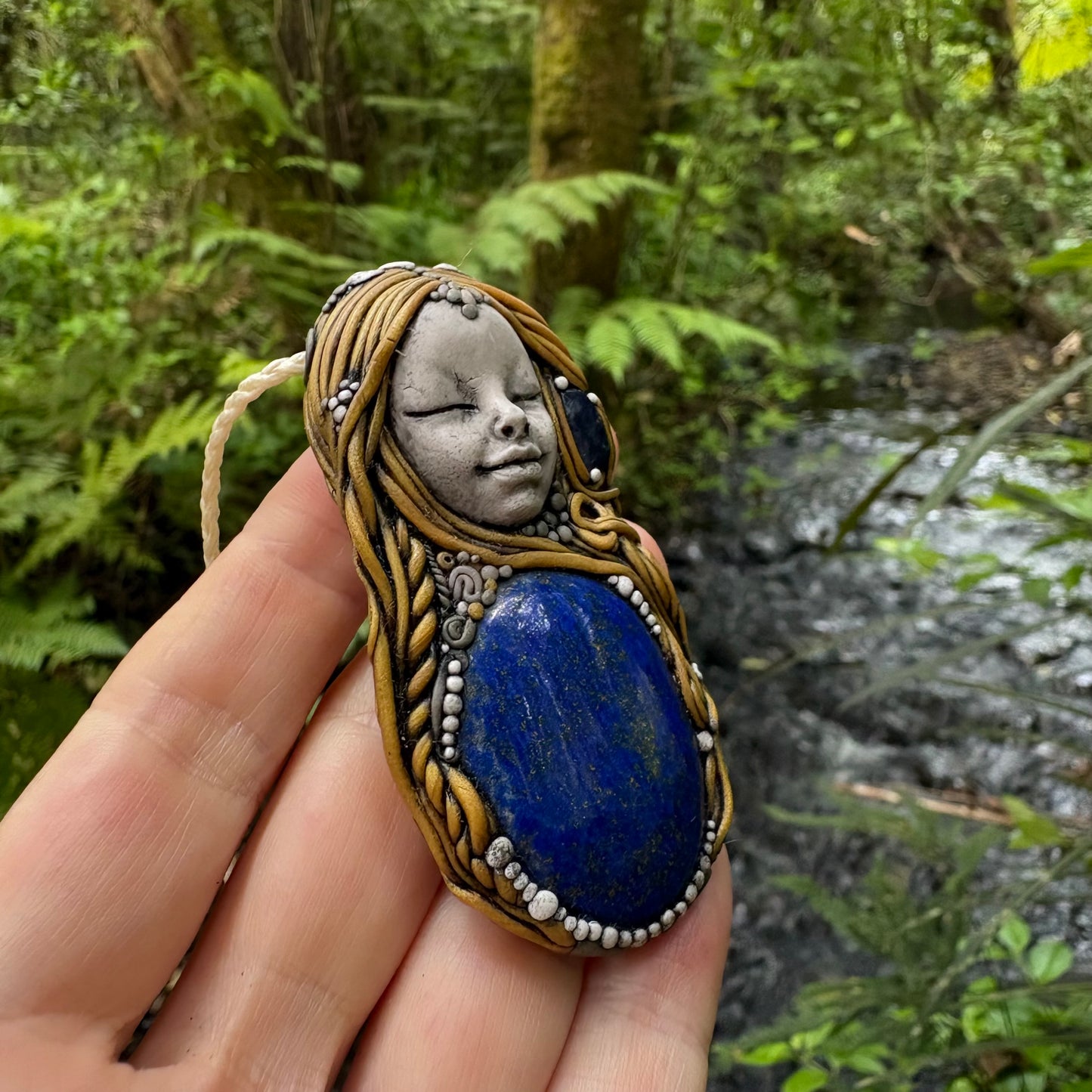 Lapis Lazuli Goddess Necklace