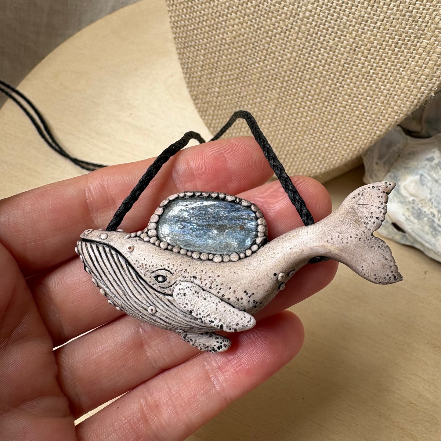 Kyanite Whale Necklace