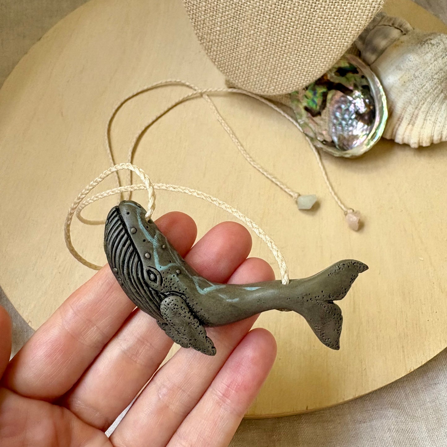 Dappled Whale Necklace