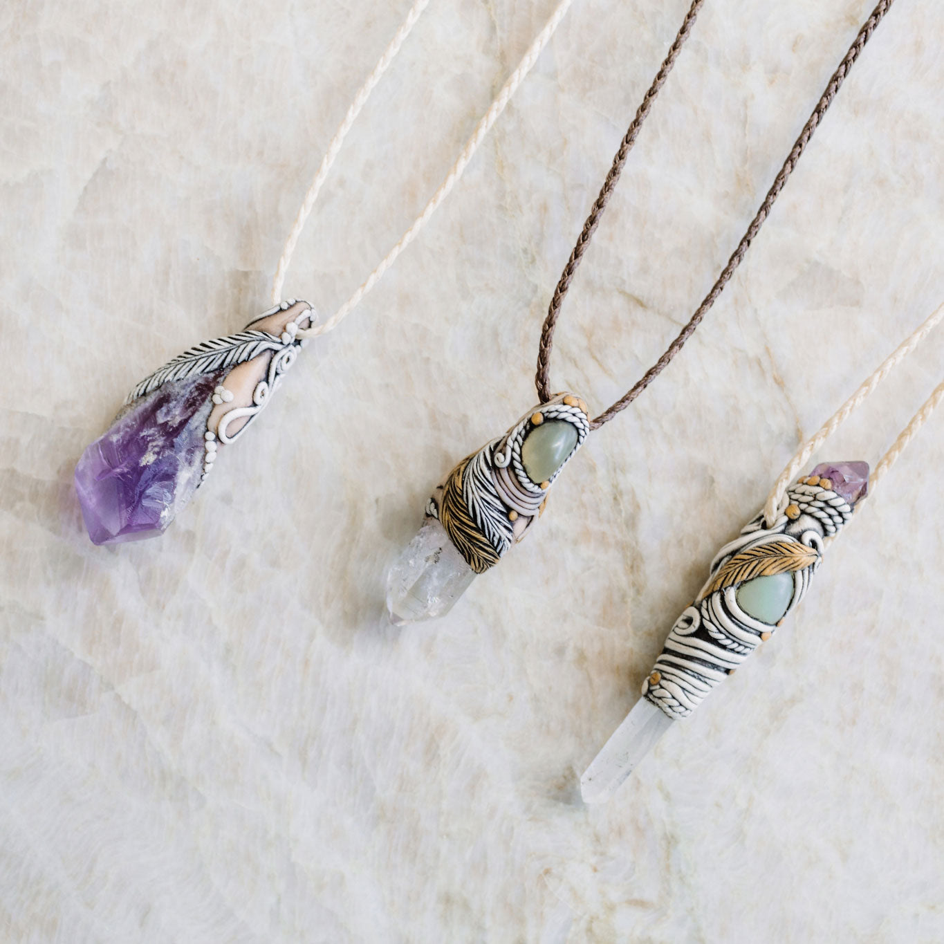 Earthgem Quartz Necklace