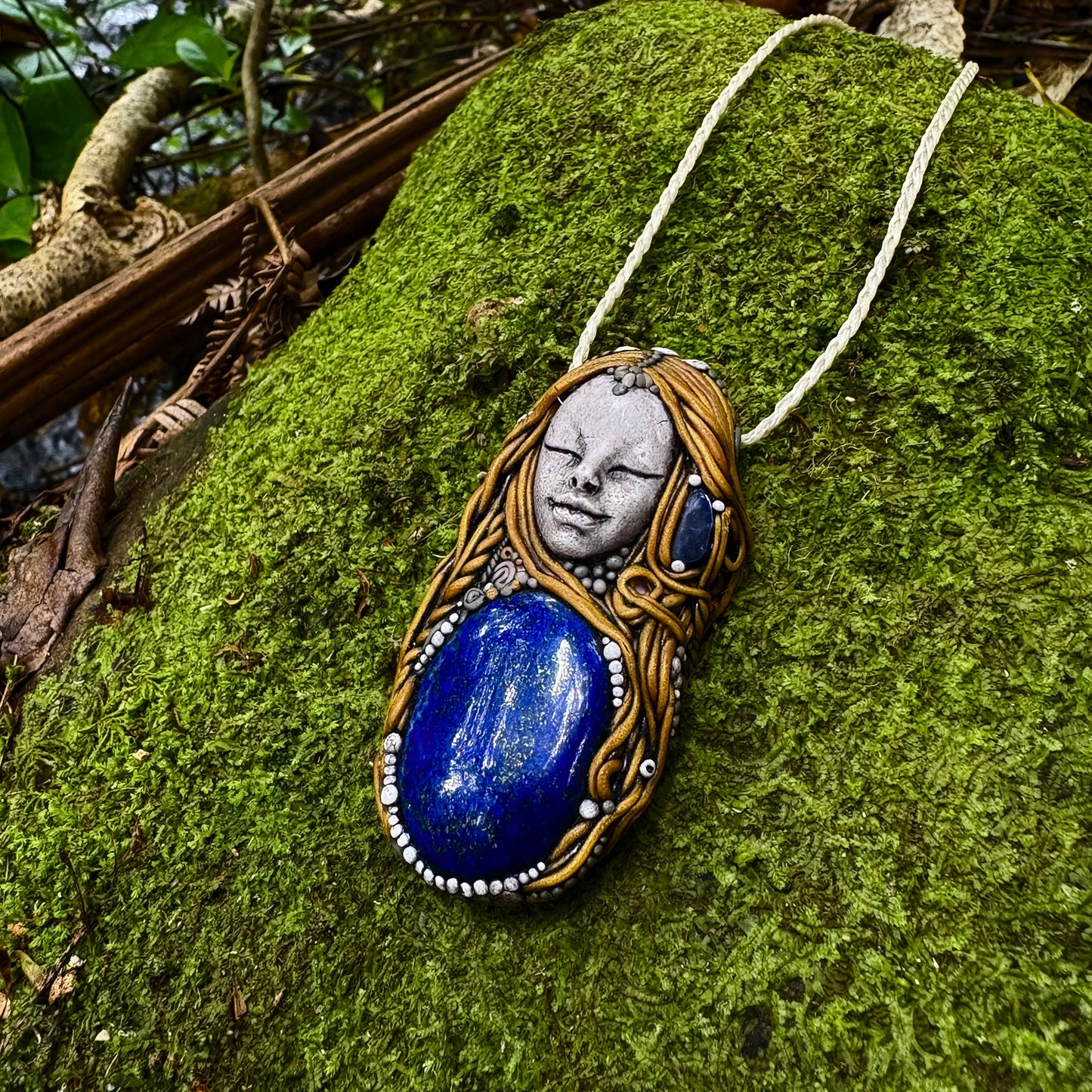 Lapis Lazuli Goddess Necklace