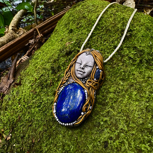 Lapis Lazuli Goddess Necklace