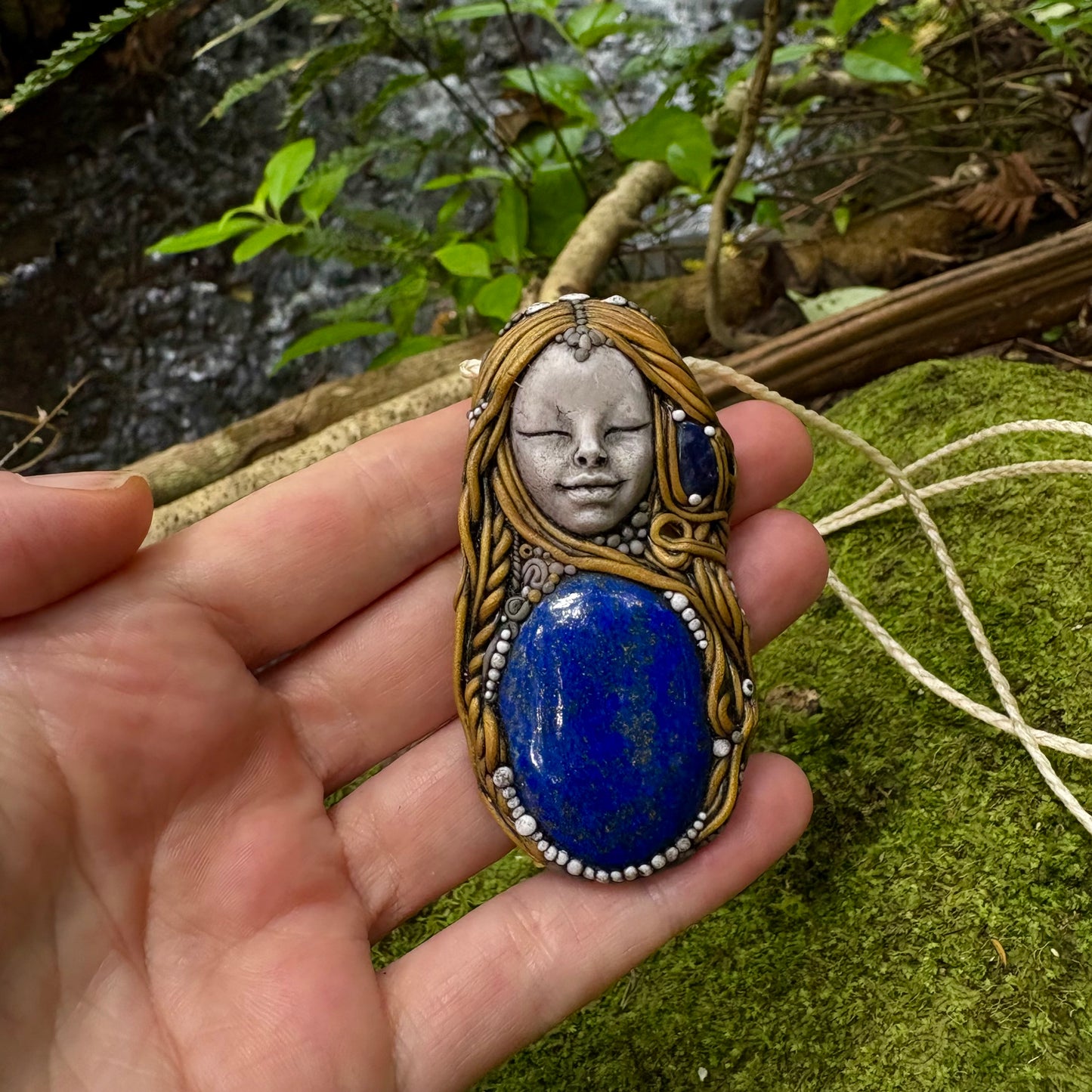 Lapis Lazuli Goddess Necklace