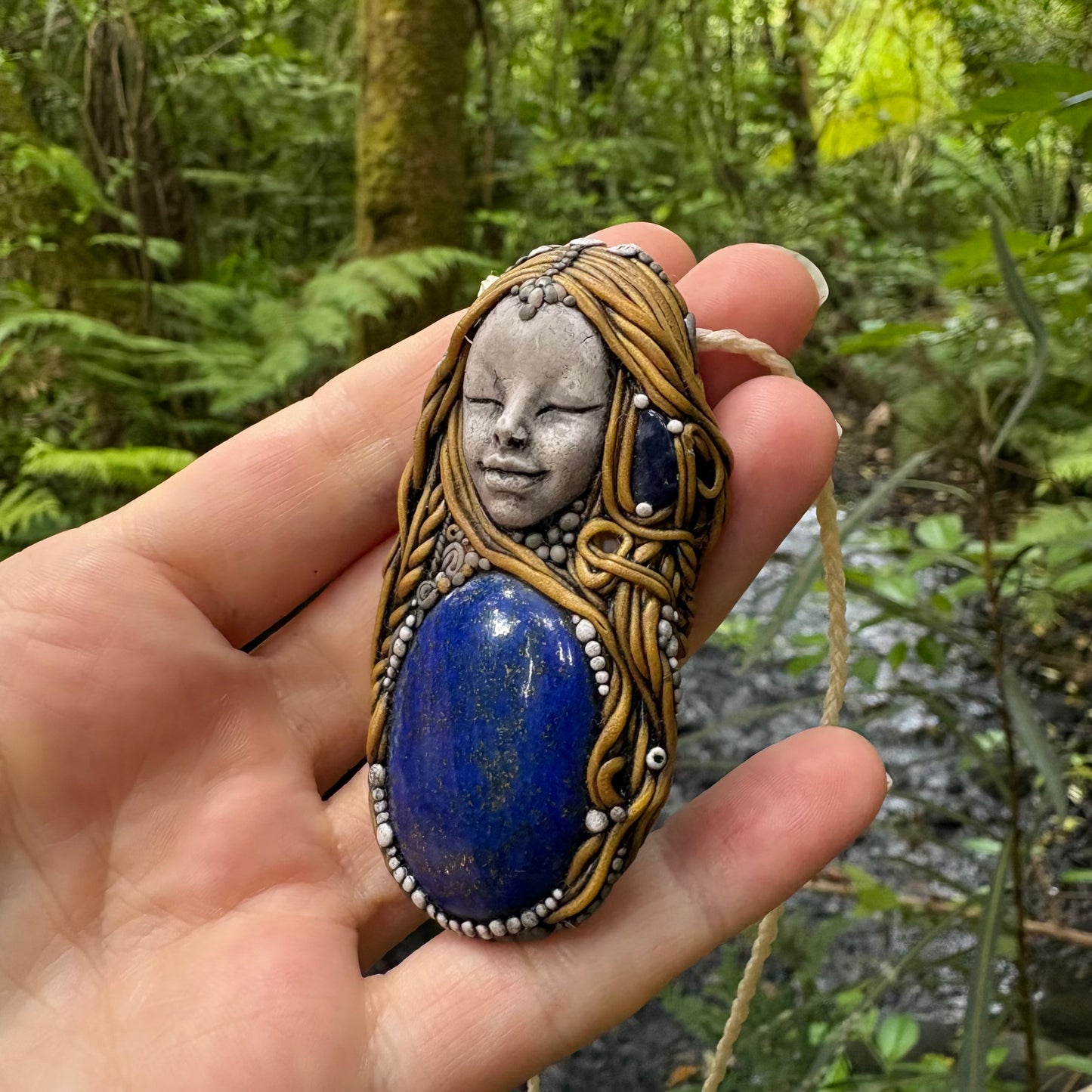 Lapis Lazuli Goddess Necklace