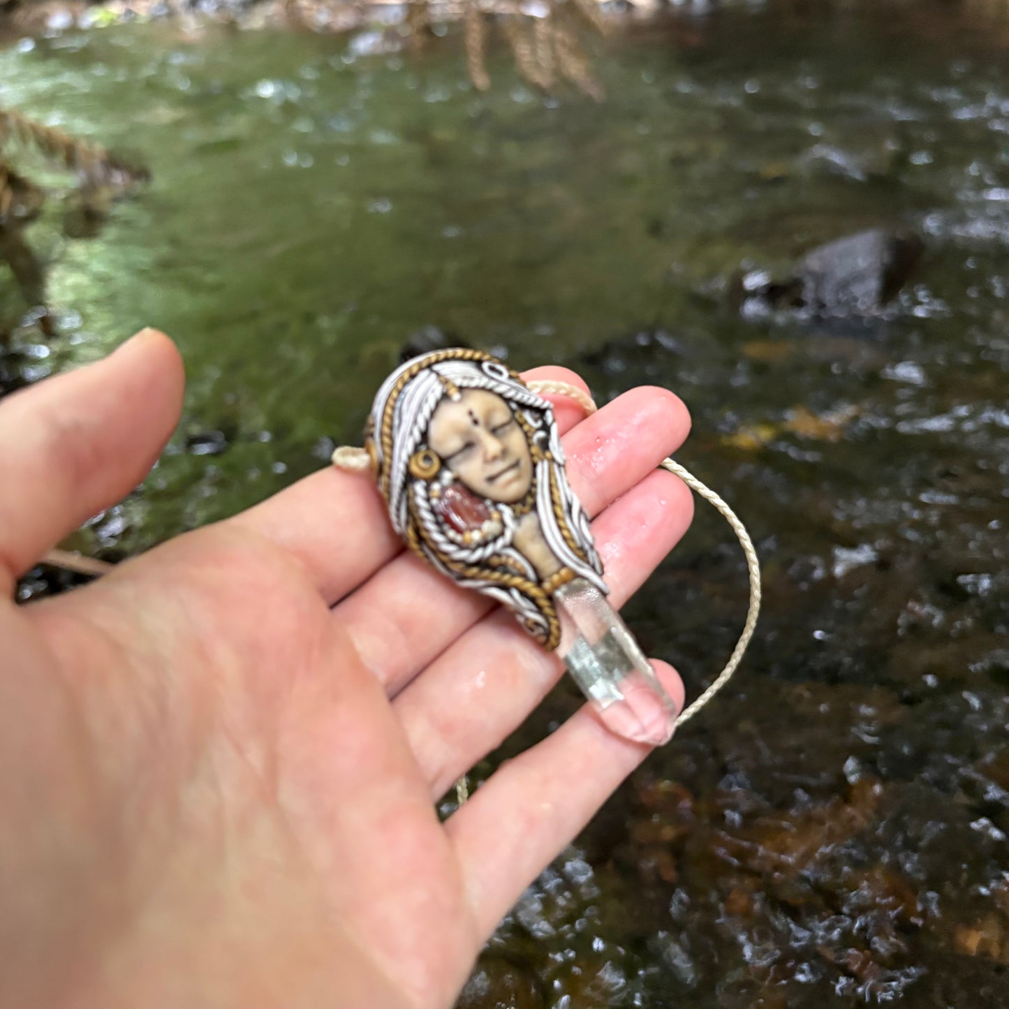Quartz Goddess Necklace