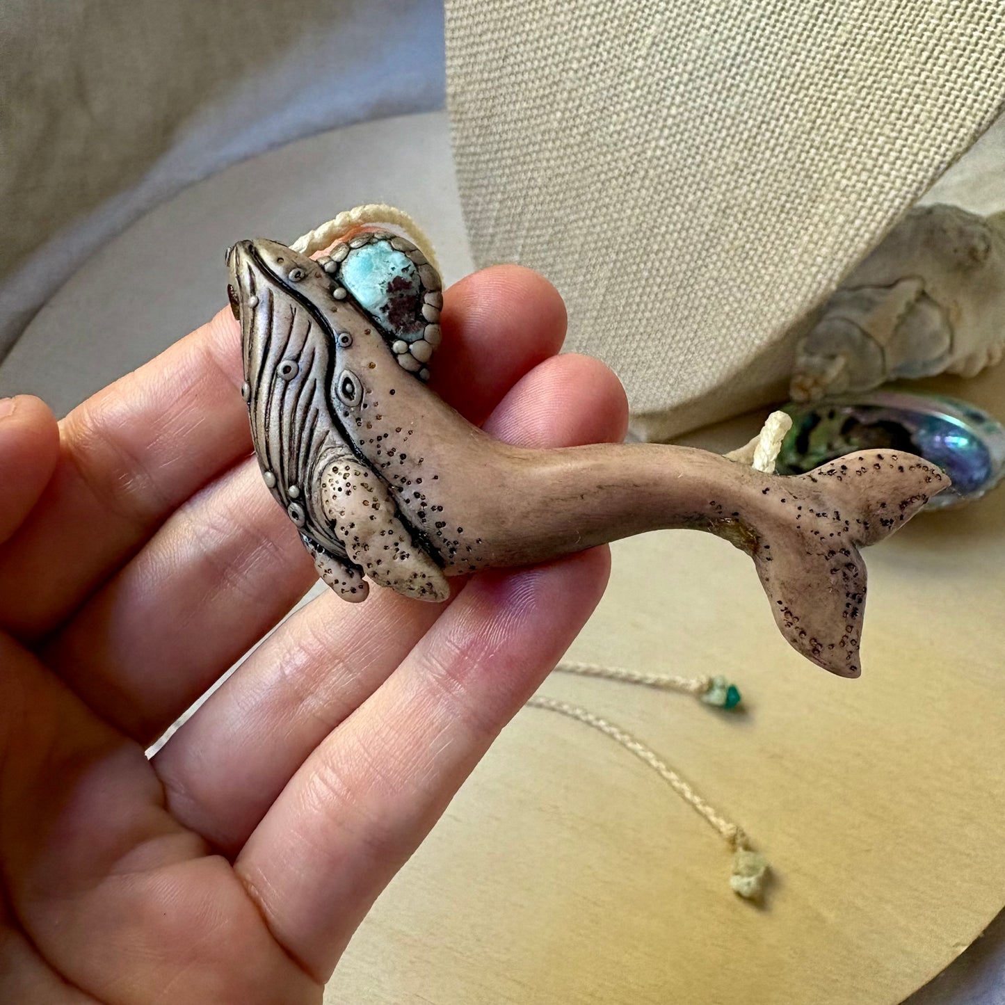 Larimar Whale Necklace