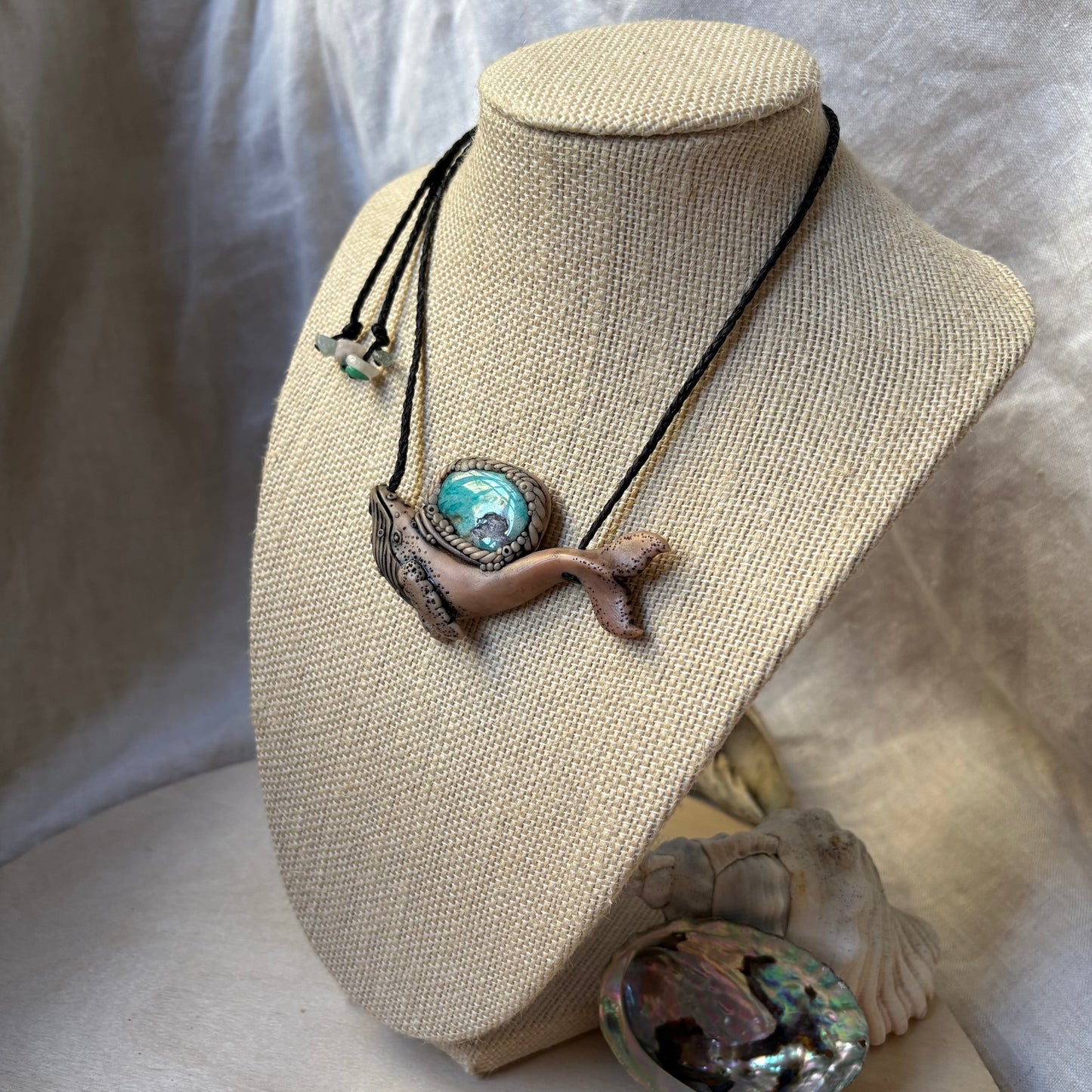 Amazonite Whale Necklace
