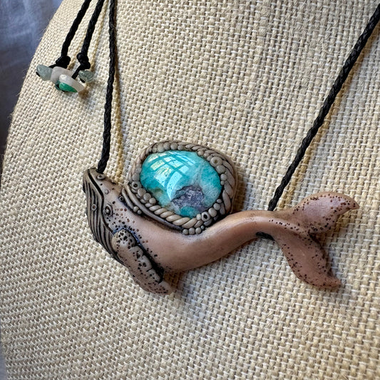Amazonite Whale Necklace