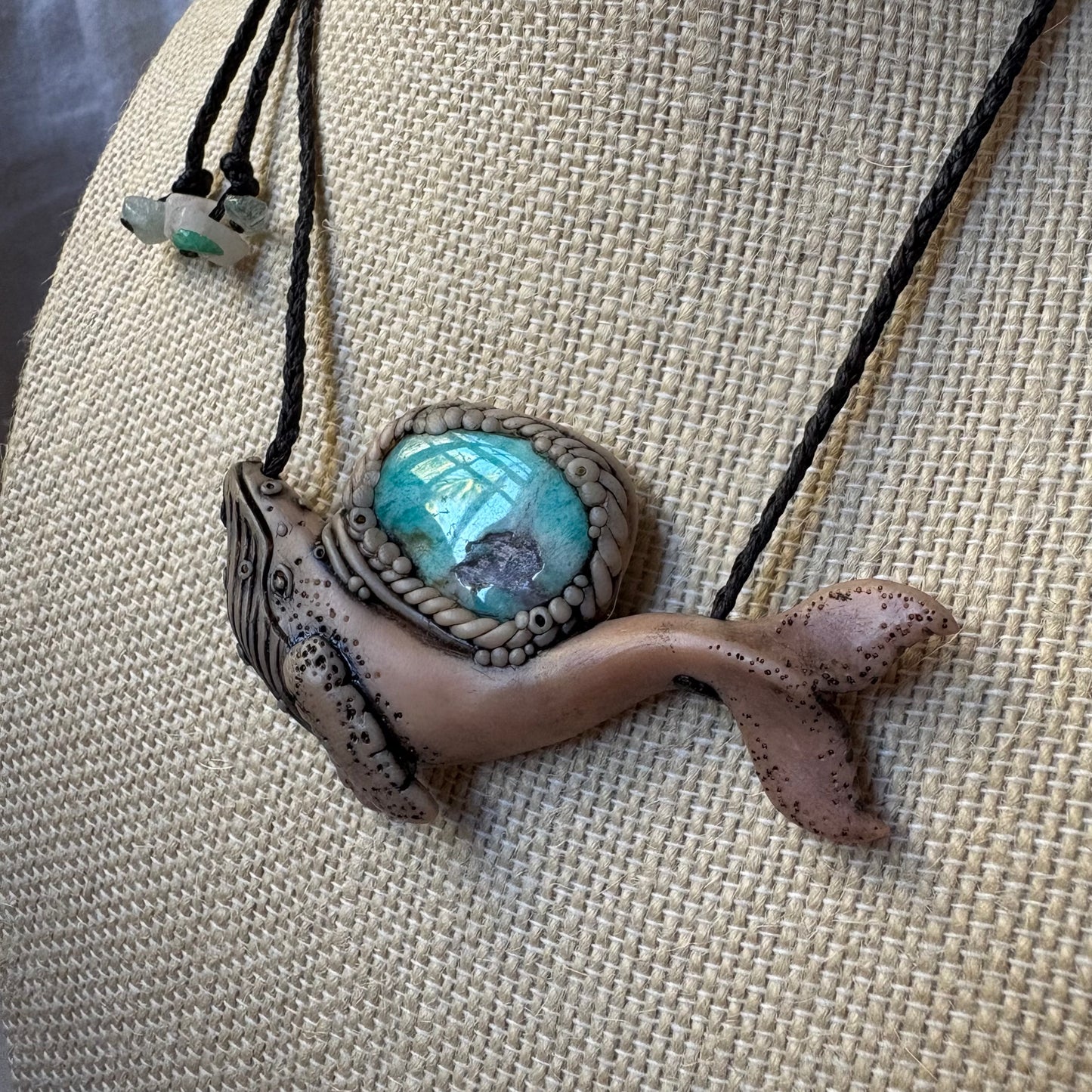 Amazonite Whale Necklace