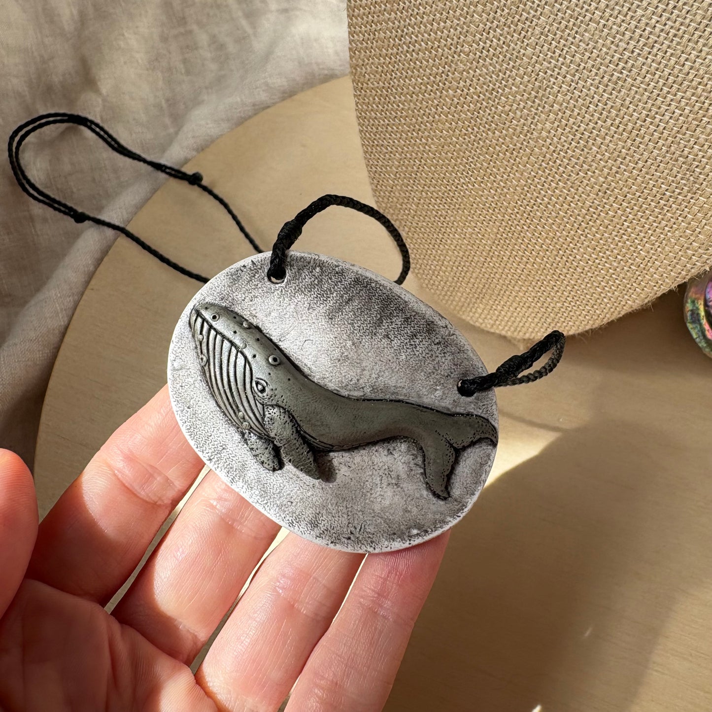 Framed Whale Necklace
