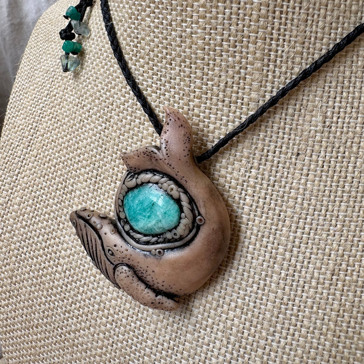 Amazonite Whale Necklace