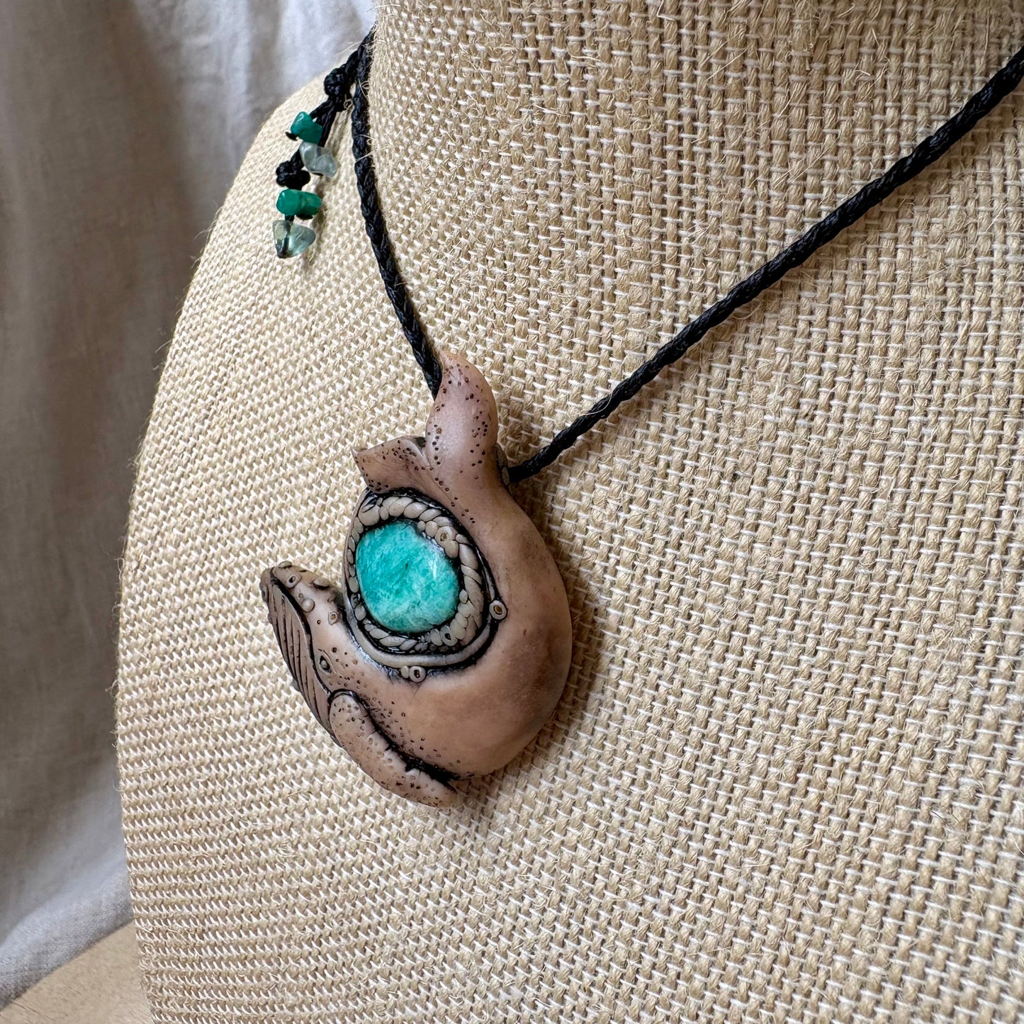 Amazonite Whale Necklace
