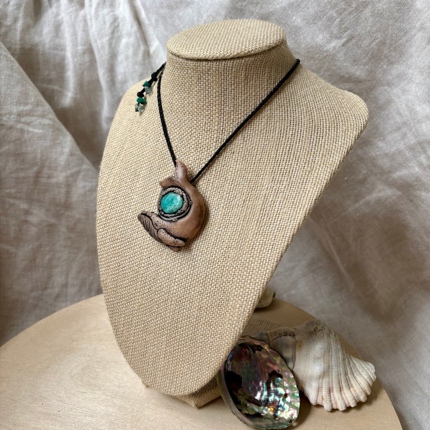 Amazonite Whale Necklace