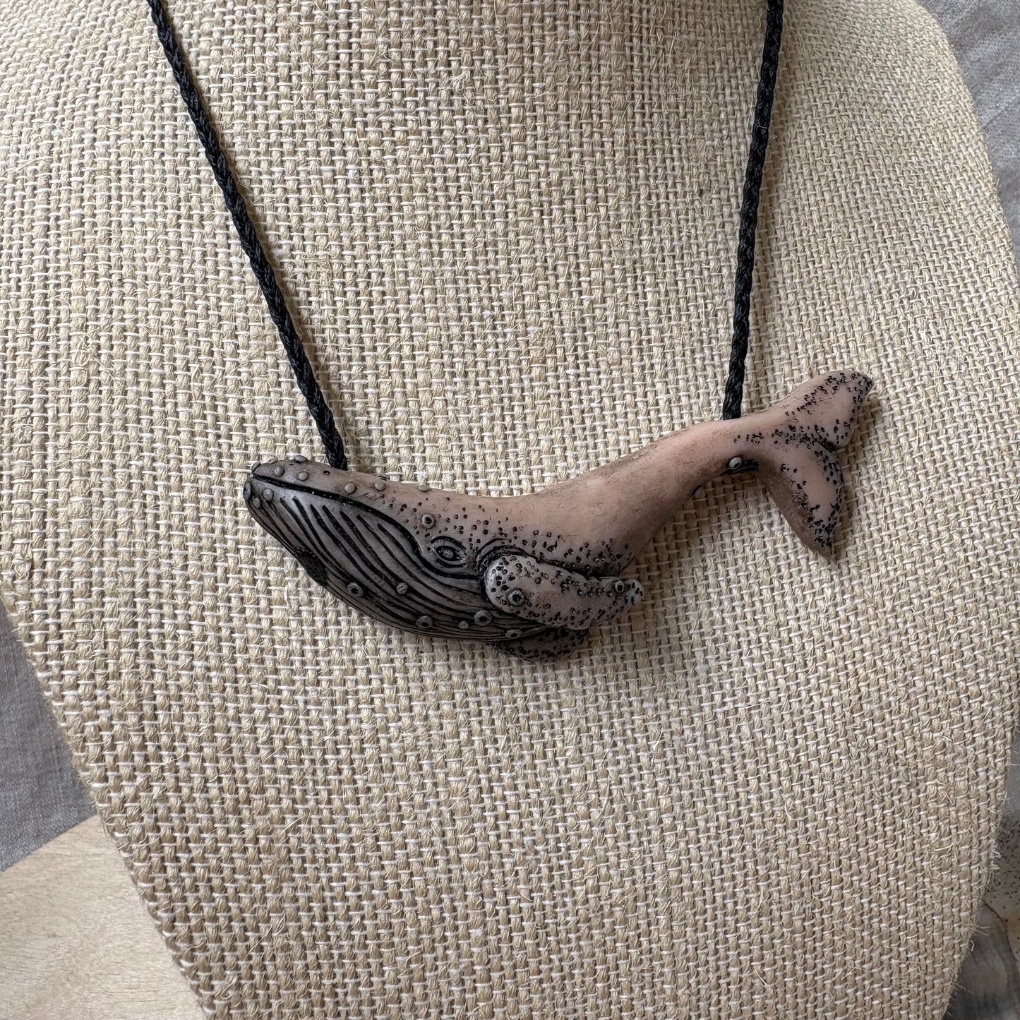 Beige Whale Necklace