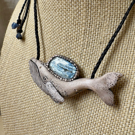 Kyanite Whale Necklace