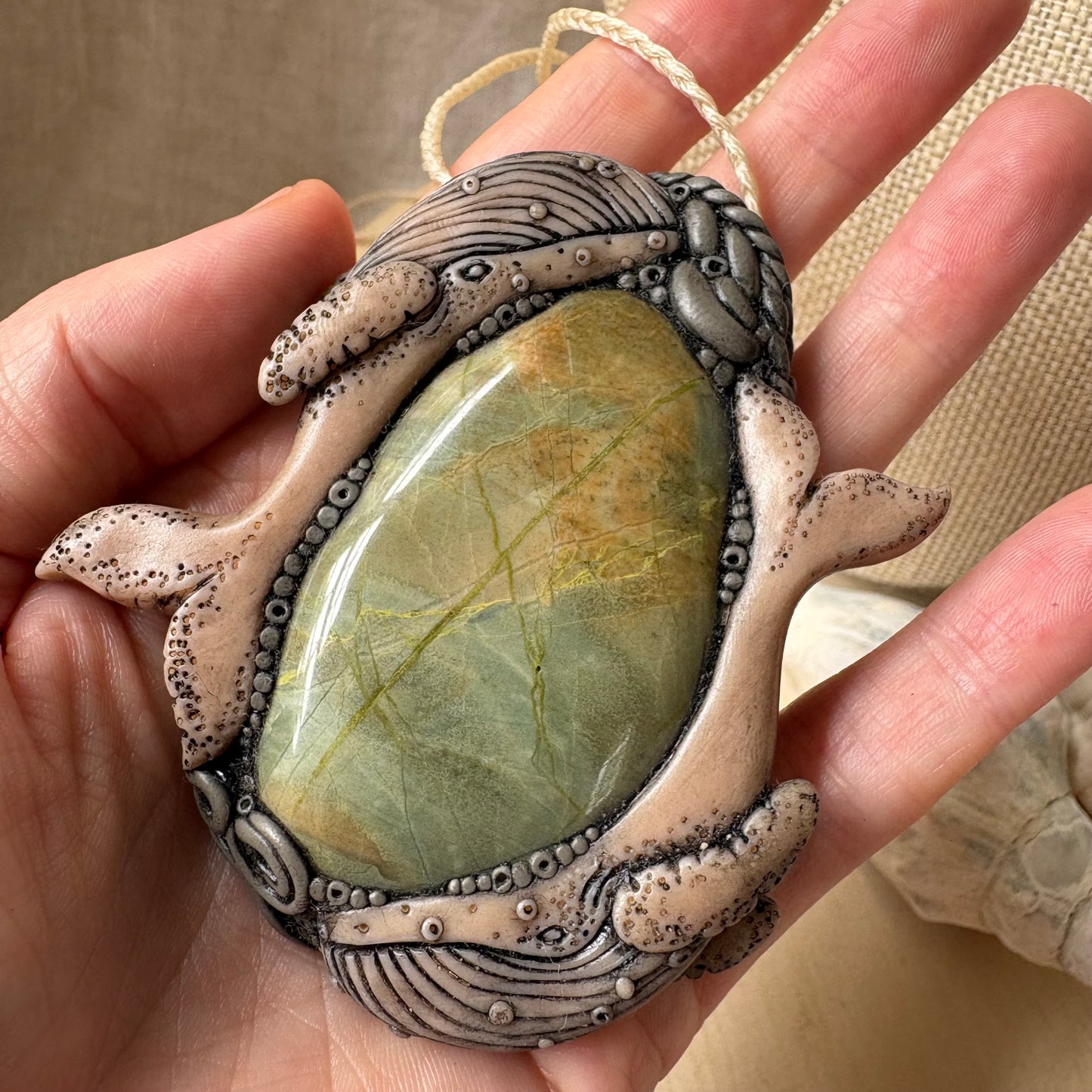 Riverstone Double Whale Necklace