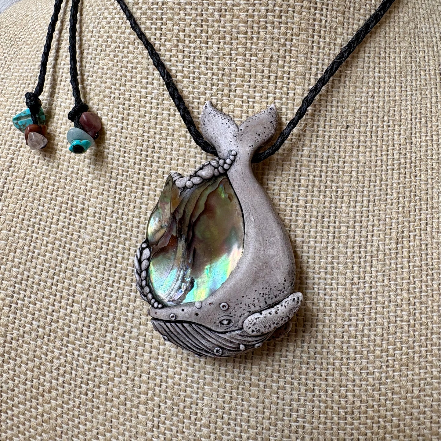 Paua Whale Necklace