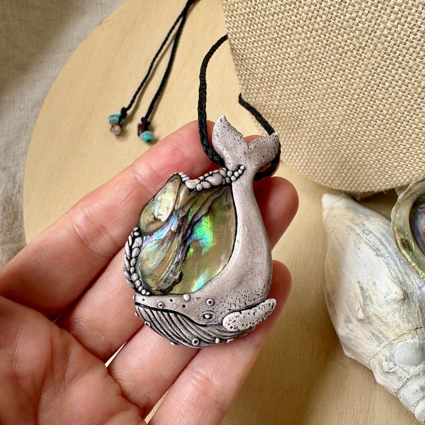 Paua Whale Necklace