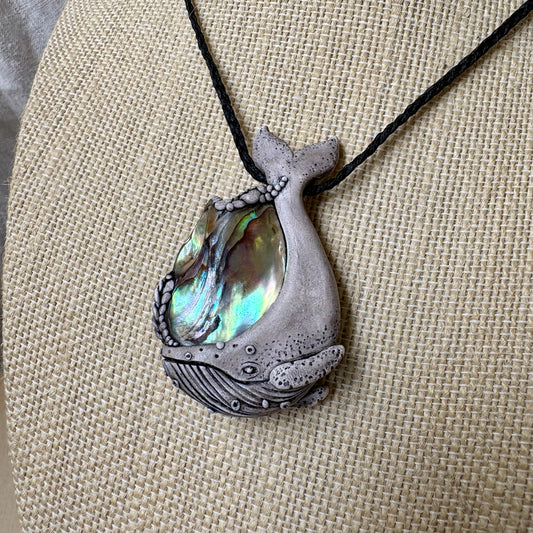 Paua Whale Necklace