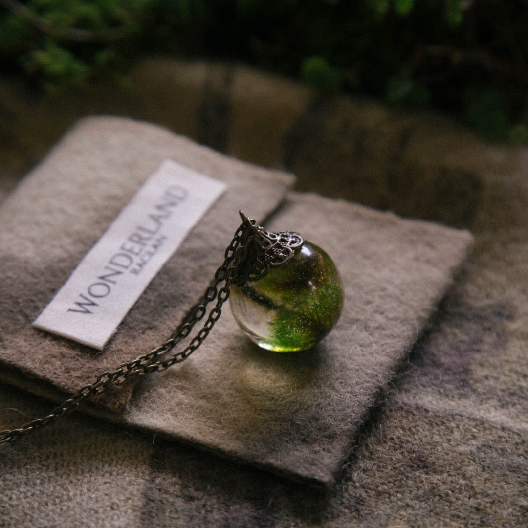 Moss Sphere Pendant - Large