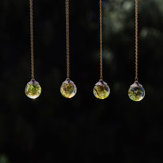 Moss Sphere Pendant - Large